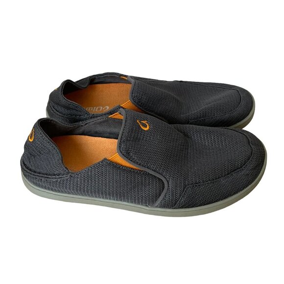 OLUKAI Nohea Mesh Gray Casual Slip On Shoes 10188-4242 Men's Size 8 - Picture 1 of 12